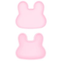  We Might Be Tiny Bunny Silicone Snack Container - Powder Pink